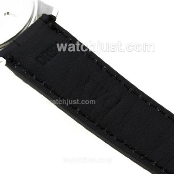 IWC Pilot Mark XVI Swiss ETA 2892 Movement with Black Dial-Leather Strap