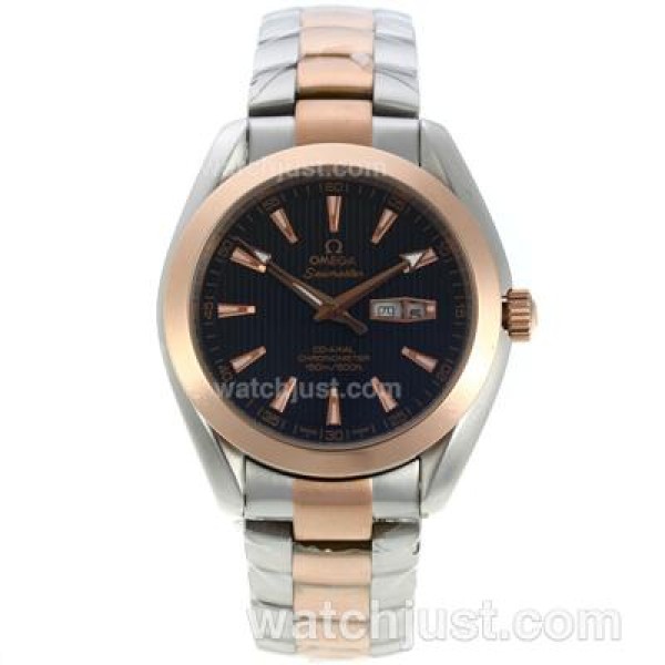 Omega Seamaster Aqua Terra Automatic Two Tone with Black Dial