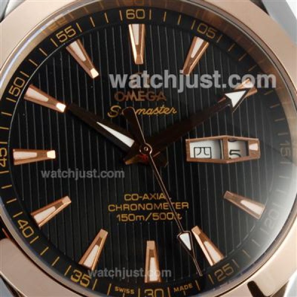 Omega Seamaster Aqua Terra Automatic Two Tone with Black Dial
