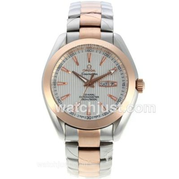Omega Seamaster Aqua Terra Automatic Two Tone with White Dial