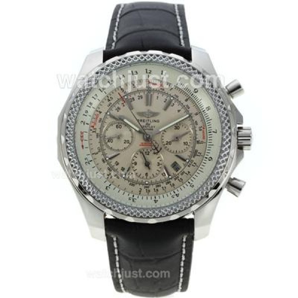 Breitling for Bentley Motors Automatic with White Dial-Same Structure As 7750 Version