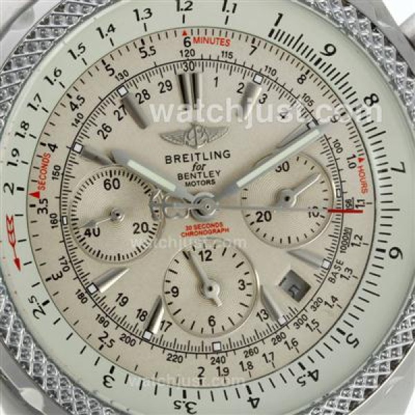Breitling for Bentley Motors Automatic with White Dial-Same Structure As 7750 Version