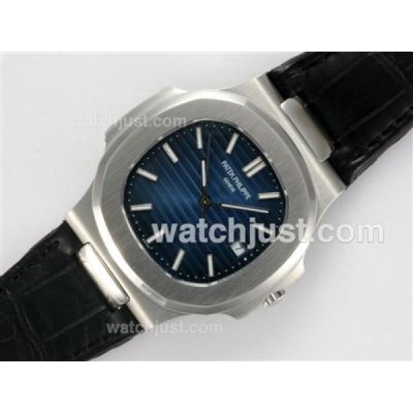 Patek Philippe Nautilus Jumbo MBW Swiss ETA 2824 Movement with Blue Dial-Deployment Buckle