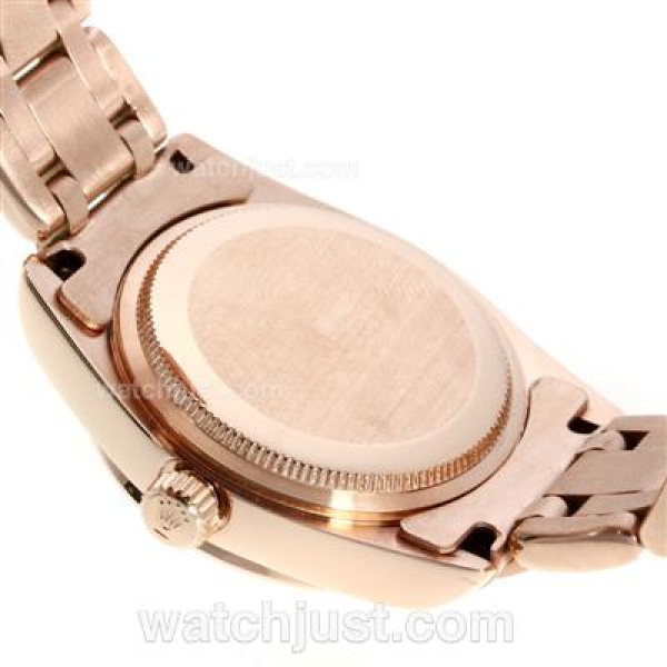 High End Rolex Datejust Masterpiece Fake Watches With Brown Dials For Sale