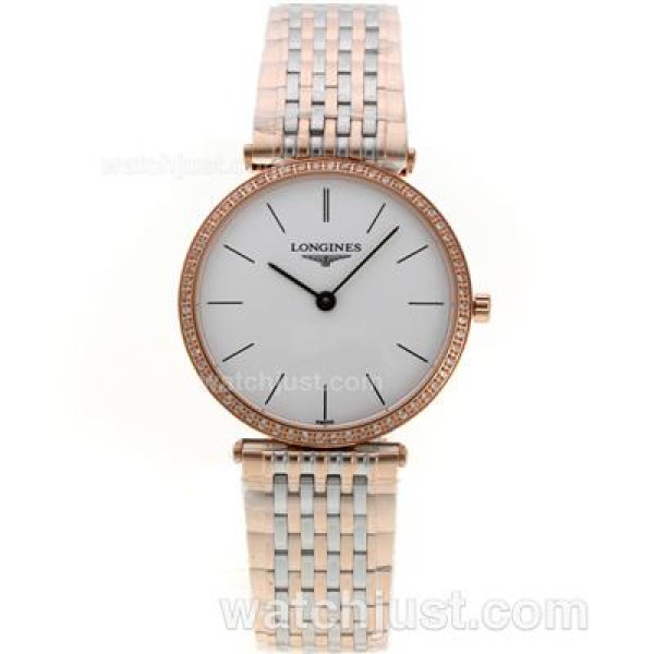 Longines La Grande Classique Swiss ETA Movement Two Tone with White Dial