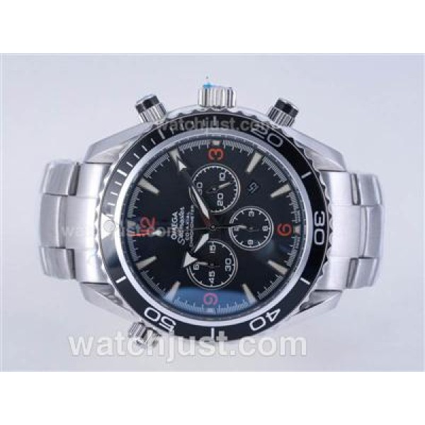 Omega Seamaster Planet Ocean Working Chrono with Orange Marker -Same Chassis As 7750-High Quality