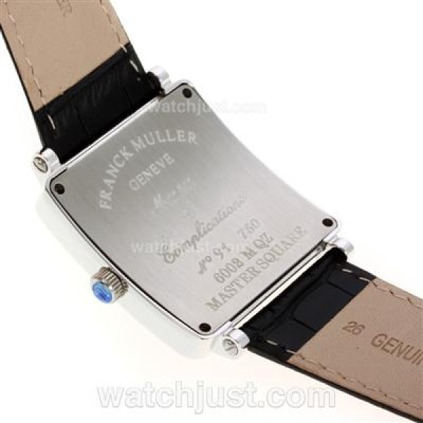 Franck Muller Master Square Swiss ETA Movement Diamond Bezel with White Dial