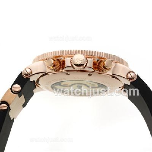 Ulysse Nardin Maxi Marine Working Chronograph Rose Gold Case with Black Dial-18K Plated Gold Movement