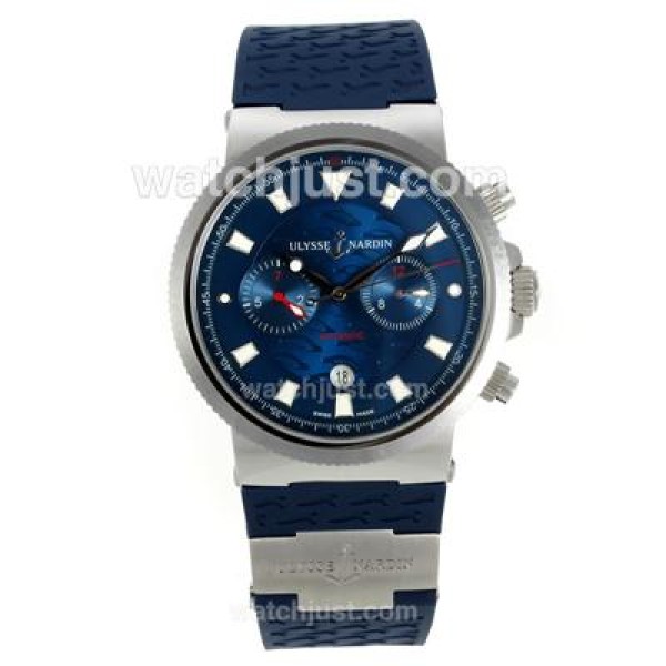 Ulysse Nardin Maxi Marine Automatic with Blue Dial-18K Plated Gold Movement