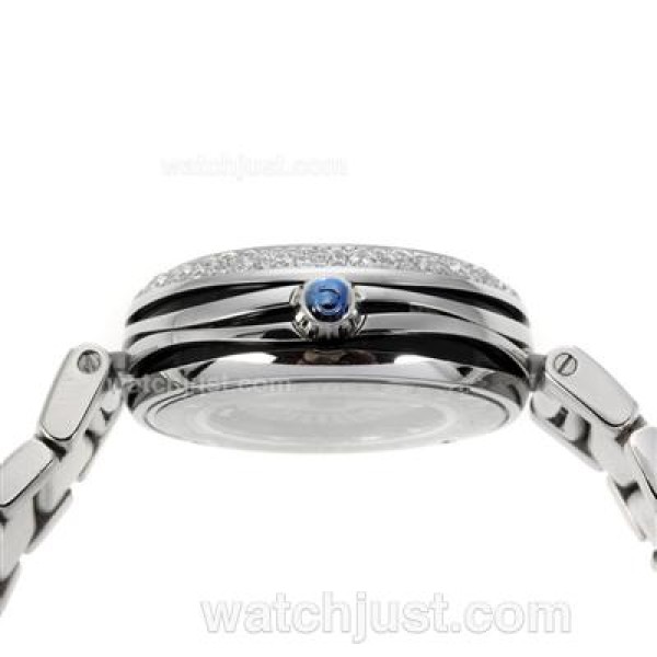 Best Quality Omega Ladymatic Replica Watches With Black Dials For Women