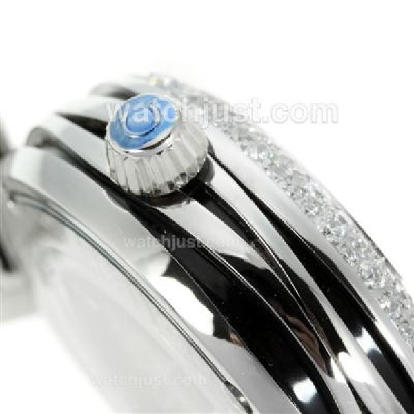 Best Qualtiy Fake Omega Ladymatic Watches With White Dials For Women