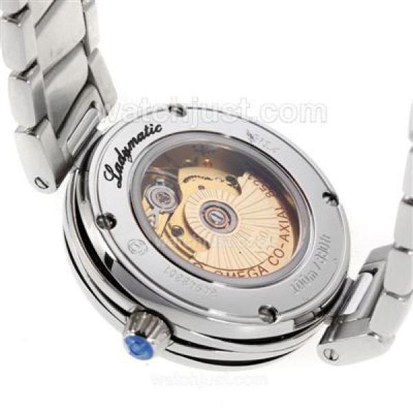 AAA Quality Omega Ladymatic Replica Watches With Black Dials For Women
