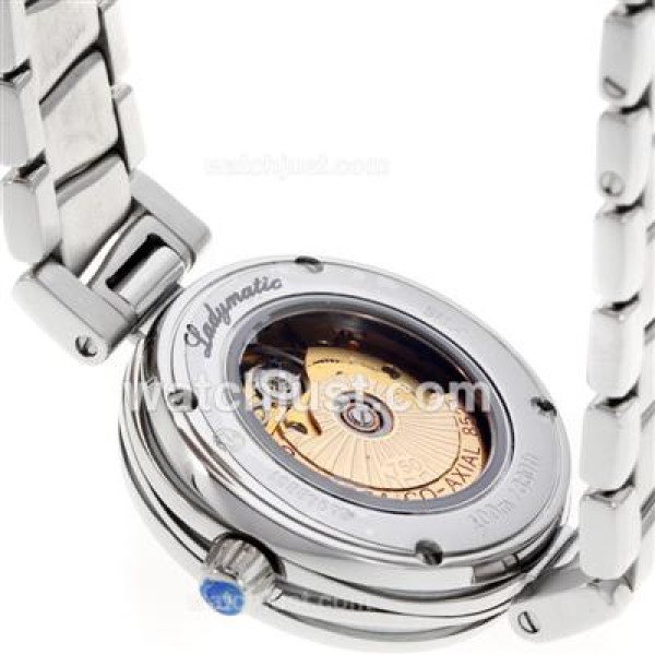Best 1:1 Omega Ladymatic Replica Watches With White Dials For Women
