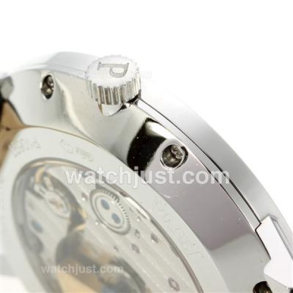 Piaget Altiplano Automatic Stick Markers with Black Dial-Leather Strap