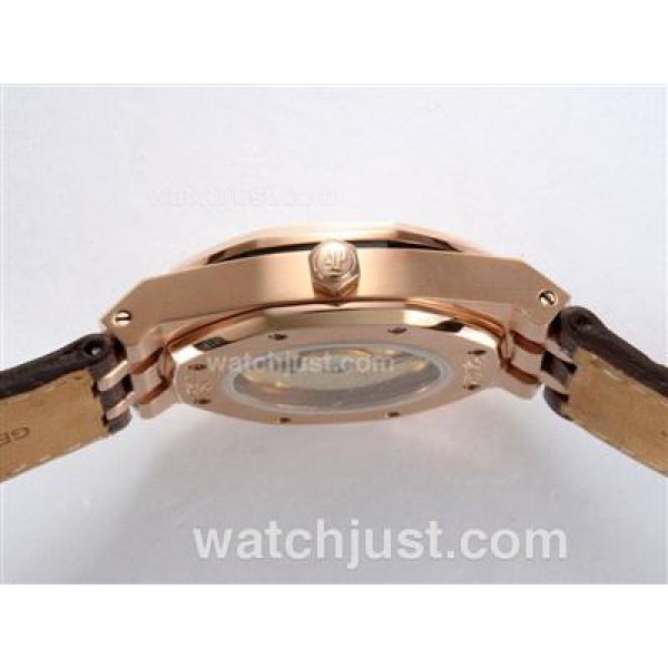 Audemars Piguet Royal Oak Automatic Rose Gold Case with White Dial