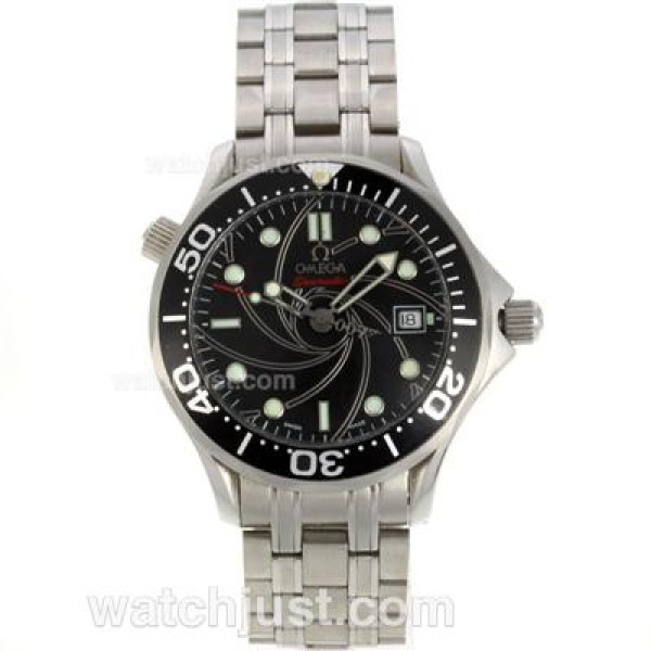 Omega Seamaster Automatic Black Bezel with Black Dial S/S