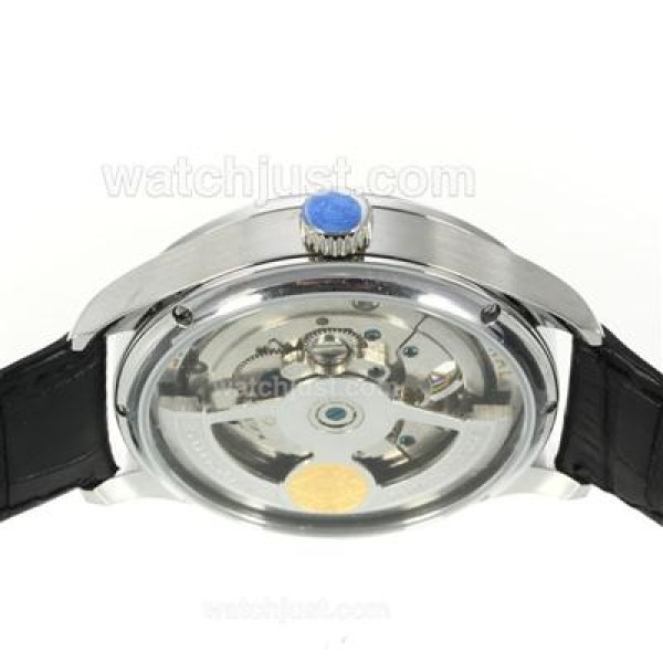 IWC Portuguese Tourbillon Working Power Reserve Automatic with White Dial-Leather Strap