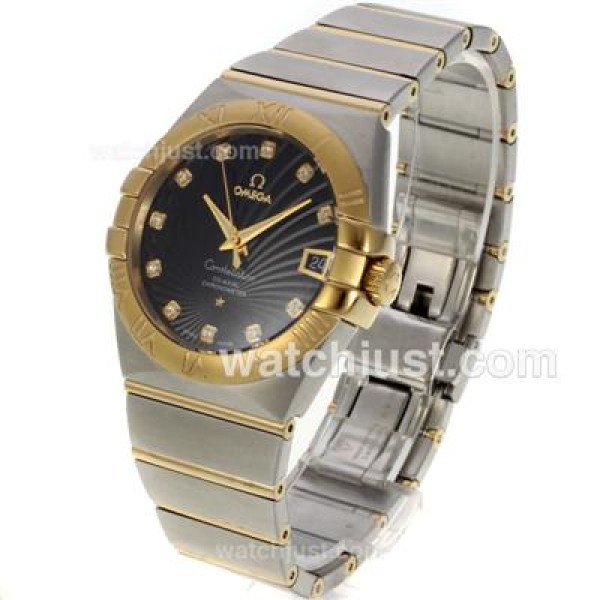AAA Quality Omega Constellation Fake Watches With Black Dials For Men