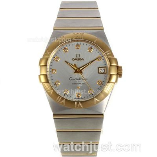 UK Luxury Omega Constellation Replica Watches With White Dials For Men