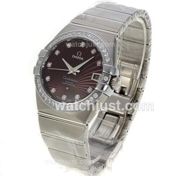 Best 1:1 Omega Constellation Fake Watches With Brown Dials For Men