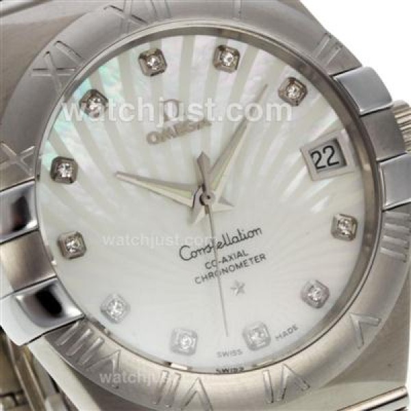 UK Best 1:1 Omega Constellation Replica Watches With White Dials For Sale