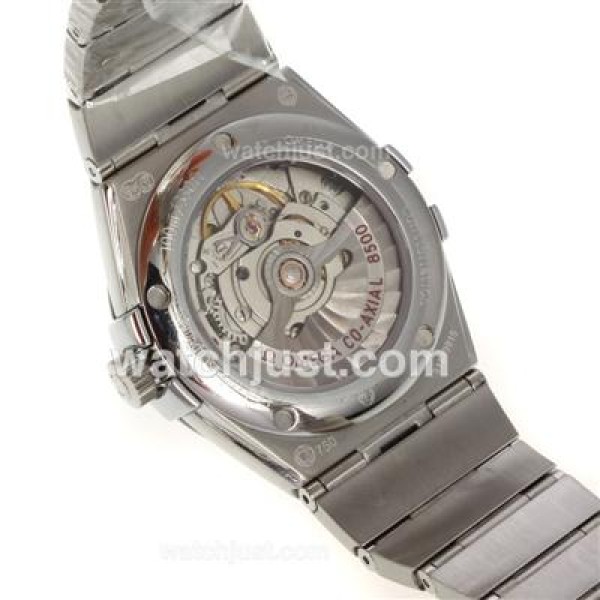 UK Top Quality Omega Constellation Replica Watches With Black Dials For Men