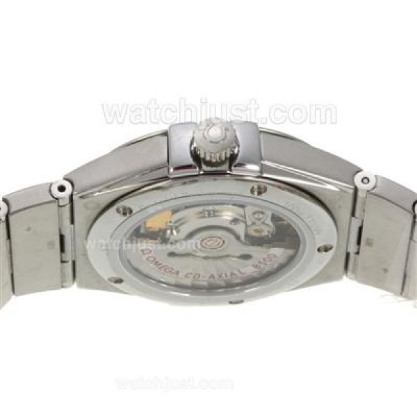 UK AAA Quality Omega Constellation Fake Watches With Brown Dials For Sale
