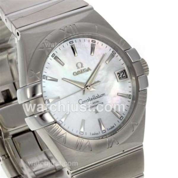 UK Best 1:1 Replica Omega Constellation With Mother-Of-Pearl Dials Stainless Steel Cases For Men