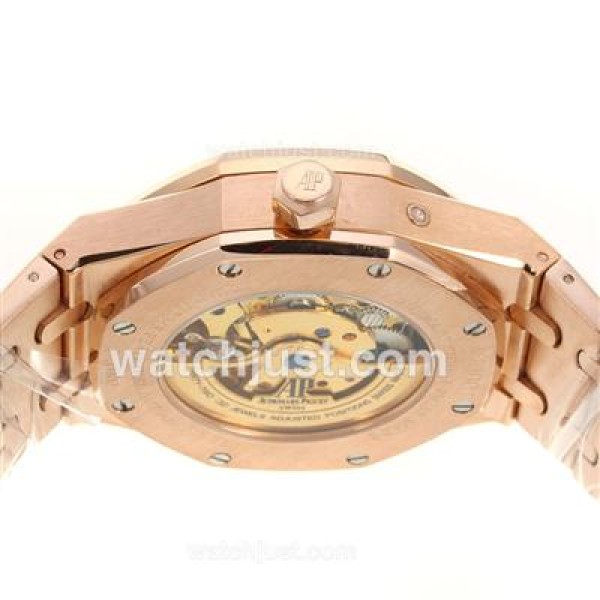 Audemars Piguet Jules Audemars Working Power Reserve Automatic Full Rose Gold with Black Dial-18 Plated Gold Movement