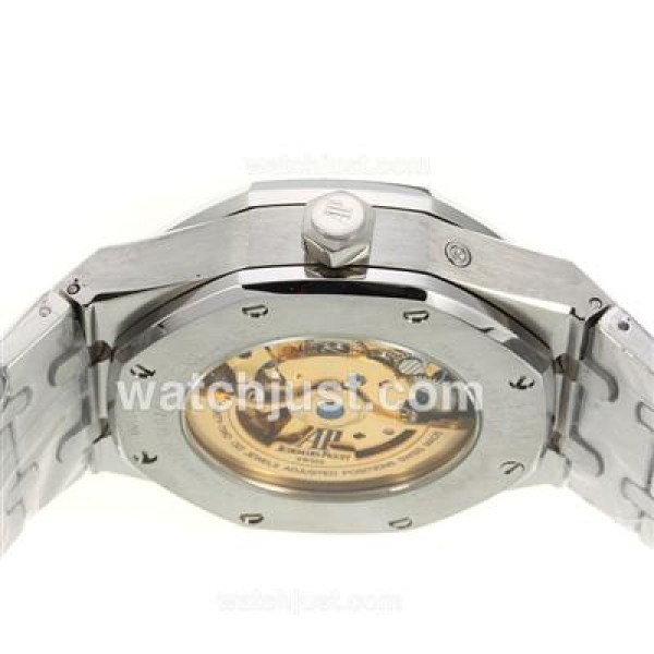 Audemars Piguet Jules Audemars Working Power Reserve Automatic with Black Dial S/S-18 Plated Gold Movement
