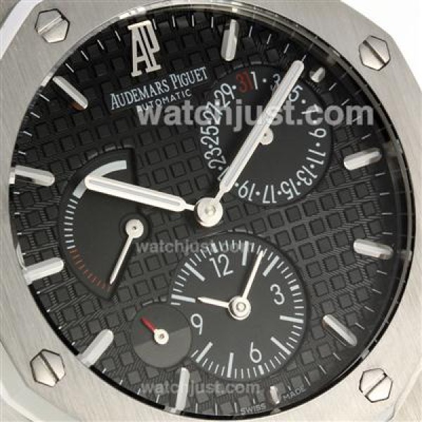 Audemars Piguet Jules Audemars Working Power Reserve Automatic with Black Dial S/S-18 Plated Gold Movement