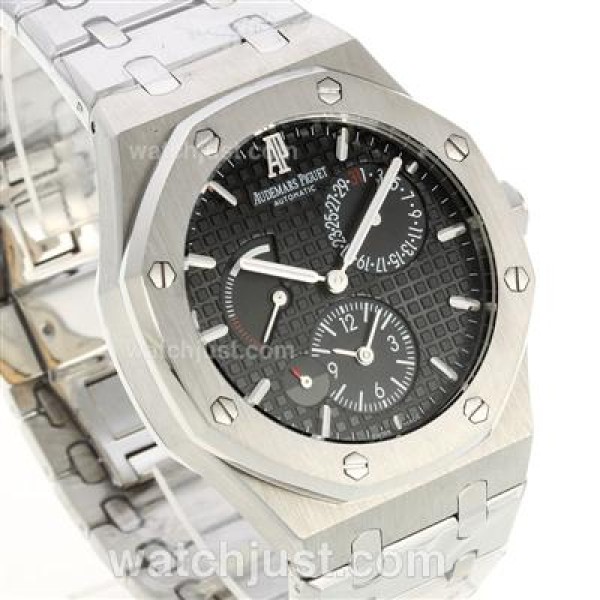 Audemars Piguet Jules Audemars Working Power Reserve Automatic with Black Dial S/S-18 Plated Gold Movement