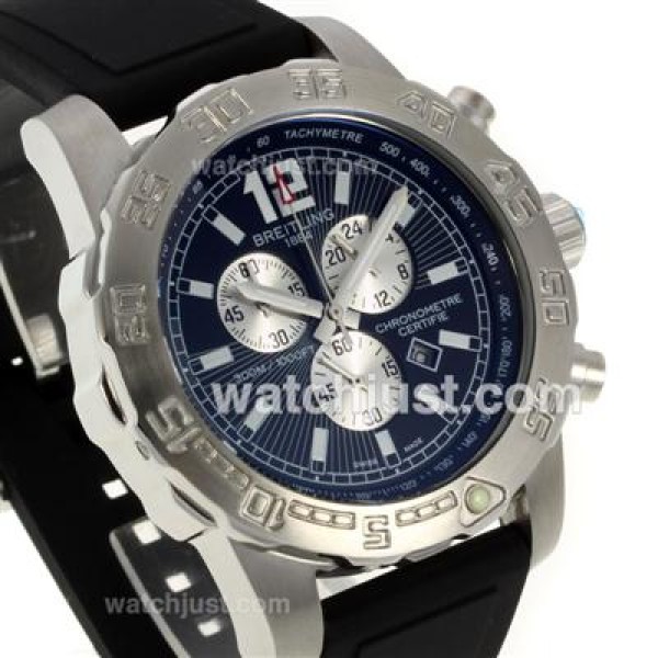 Breitling Colt Working Chronograph with Dark Blue Dial-Rubber Strap