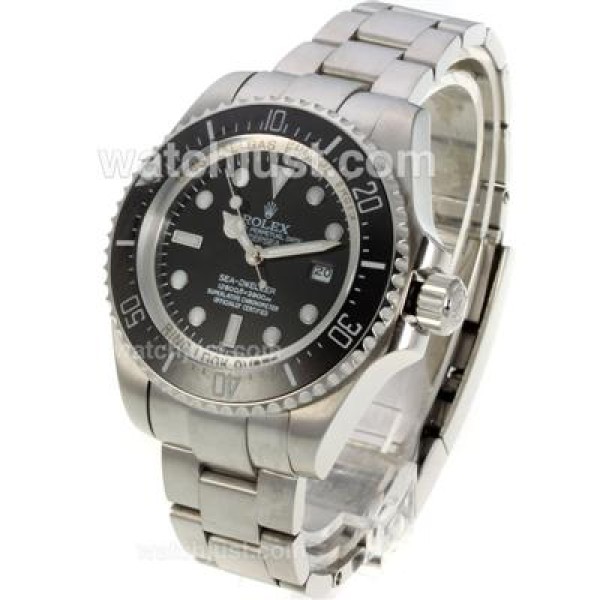 Best Quality Rolex Sea-Dweller Fake Watches With Black Dials For Men