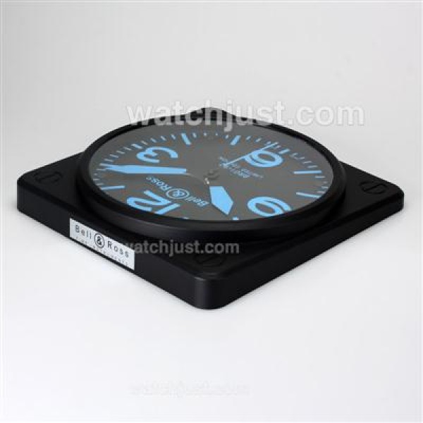 Bell & Ross BR01-92 Wall Clock with Blue Markers