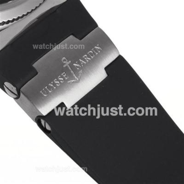 Ulysse Nardin Maxi Marine Automatic Roman Markers with White Dial-Rubber Strap