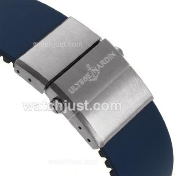 Ulysse Nardin Maxi Marine Automatic Roman Markers with Blue Dial-Rubber Strap
