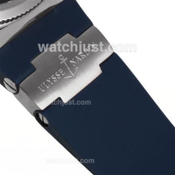 Ulysse Nardin Maxi Marine Automatic Roman Markers with Blue Dial-Rubber Strap
