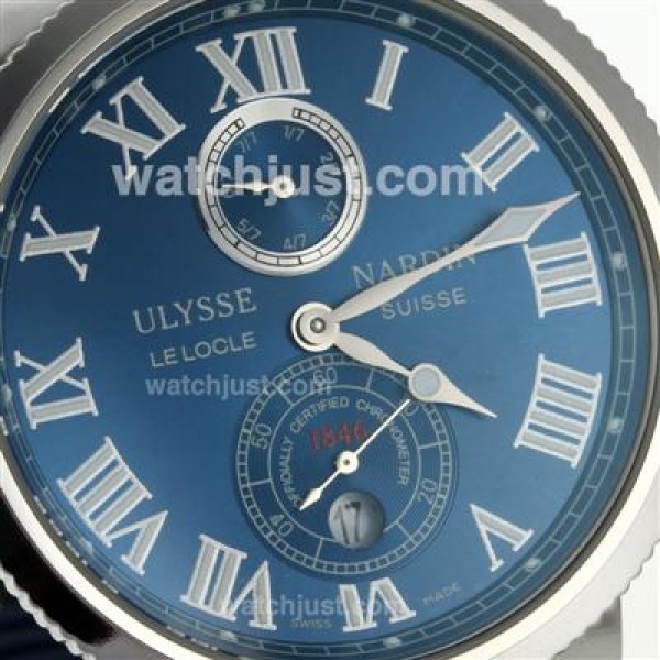 Ulysse Nardin Maxi Marine Automatic Roman Markers with Blue Dial-Rubber Strap