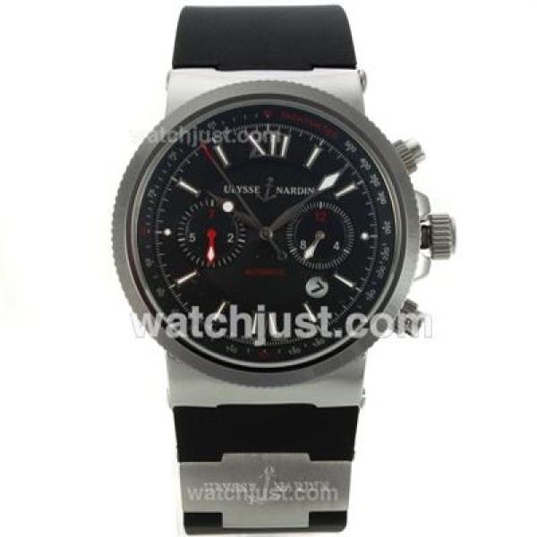 Ulysse Nardin Maxi Marine Automatic with Black Dial-18K Plated Gold Movement