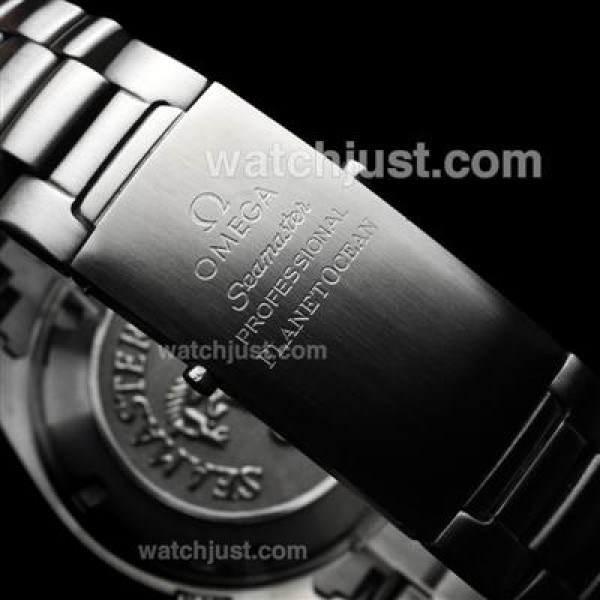 Omega Seamaster Planet Ocean Automatic Orange Bezel with Black Dial S/S(Gift Box and Leather Strap Included)