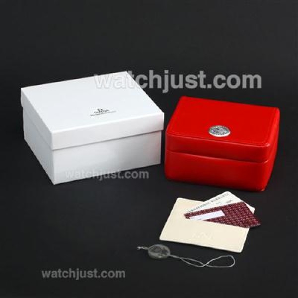 Omega Seamaster Automatic with Black Dial S/S(Gift Box & Extra Leather Strap Included)