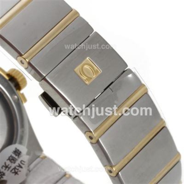 Swiss Made Omega Constellation Replica Watches With Golden Dials For Women
