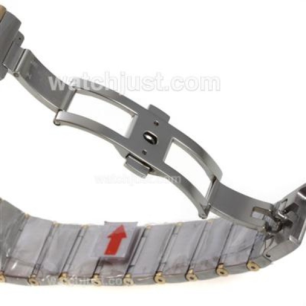 Swiss Made Omega Constellation Replica Watches With Golden Dials For Women
