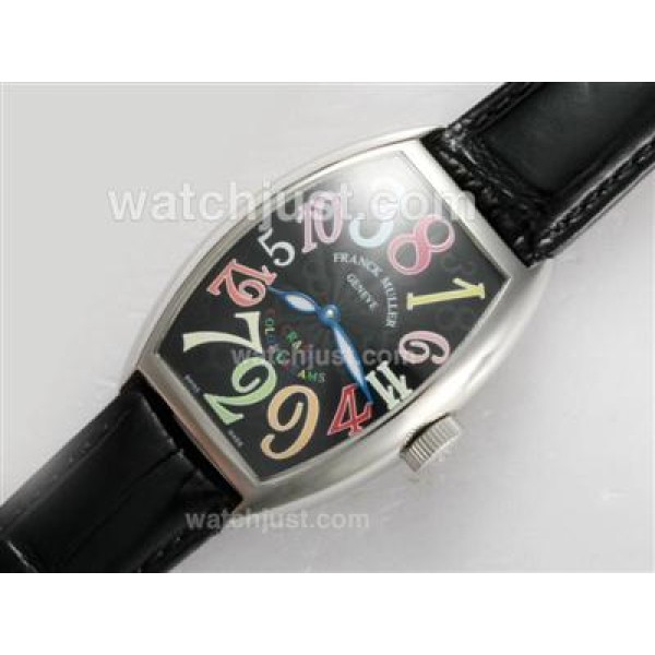 Franck Muller Crazy Hours Automatic with Black Dial and Strap