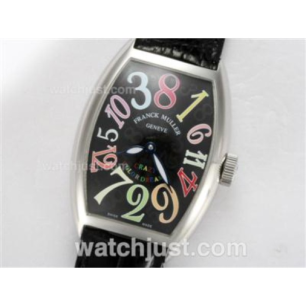 Franck Muller Crazy Hours Automatic with Black Dial and Strap