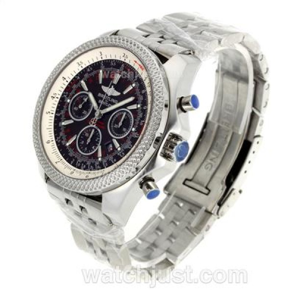 Breitling for Bentley 30s Chronograph Swiss Valjoux 7750 Movement with Brown Dial