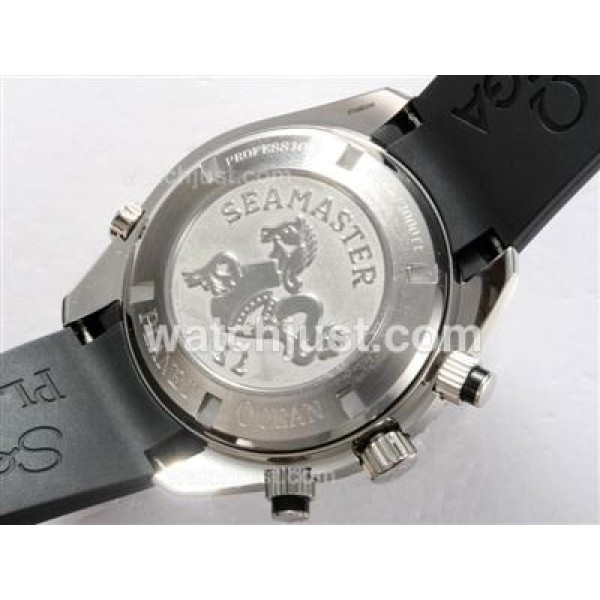 UK Best Quality Omega Seamaster Planet Ocean Replica Watches With Black Dials For Men