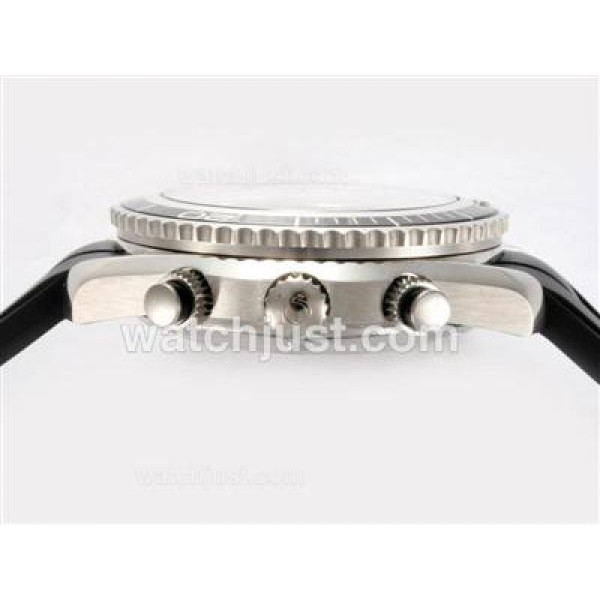 UK Best Quality Omega Seamaster Planet Ocean Chronograph Replica Watches With Black Dials For Men