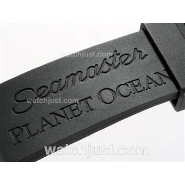 UK Best Quality Omega Seamaster Planet Ocean Chronograph Replica Watches With Black Dials For Men
